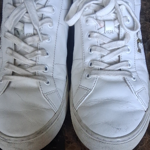 Tory Burch Women's White and Gold Sneakers - Picture 5 of 5